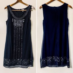 NWOT Sleeveless Beaded Cocktail Dress